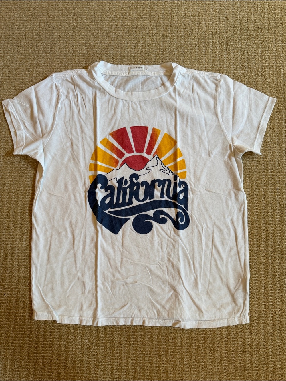 MOTHER- California Graphic Tee with Sunset Print